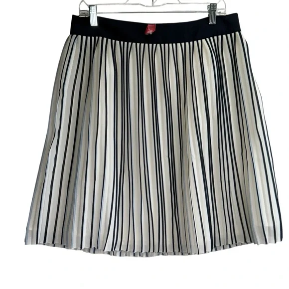 J Crew Navy Blue and White Pleated Midi Skirt.
Size 10 - Picture 11 of 12
